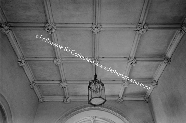 BARMEATH CASTLE ROOF OF ENTRANCE UNDER TOWER